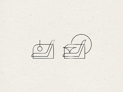 some chair icons clean concept illustration mid century mid century modern minimal pen tool simple vector art