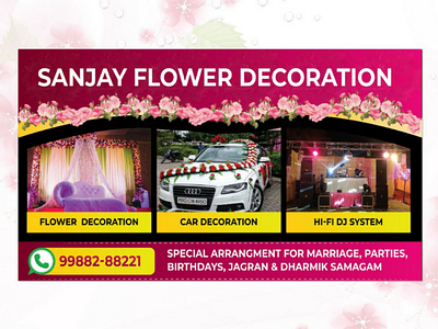 Florist shop flex banner ui graphicdesign