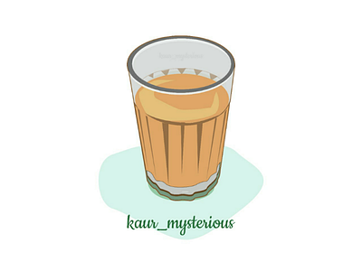 Indian tea illustration