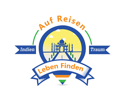 Indien Traum Travel Logo branding design illustration logo ui web website