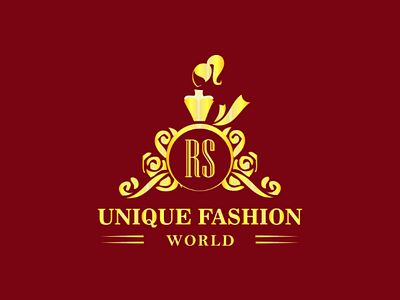 unique fashion world logo for girls clothes shop ui logo website graphics