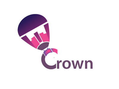 crown parachute logo dailylogochallenge