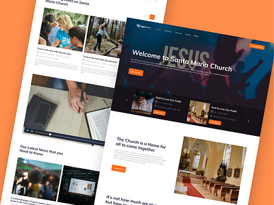 Church & Seminary Website by TanahAir Studio on Dribbble