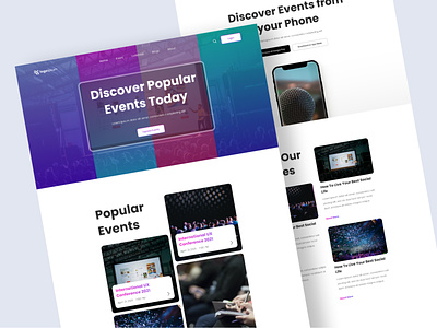 Online Ticketing Event Conference Website conference event homepage landigpage landing meeting talks ticketing ui design uiux web design webinar website workshop