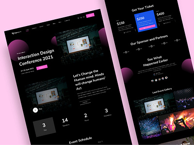 Interaction Design Event Conference Website