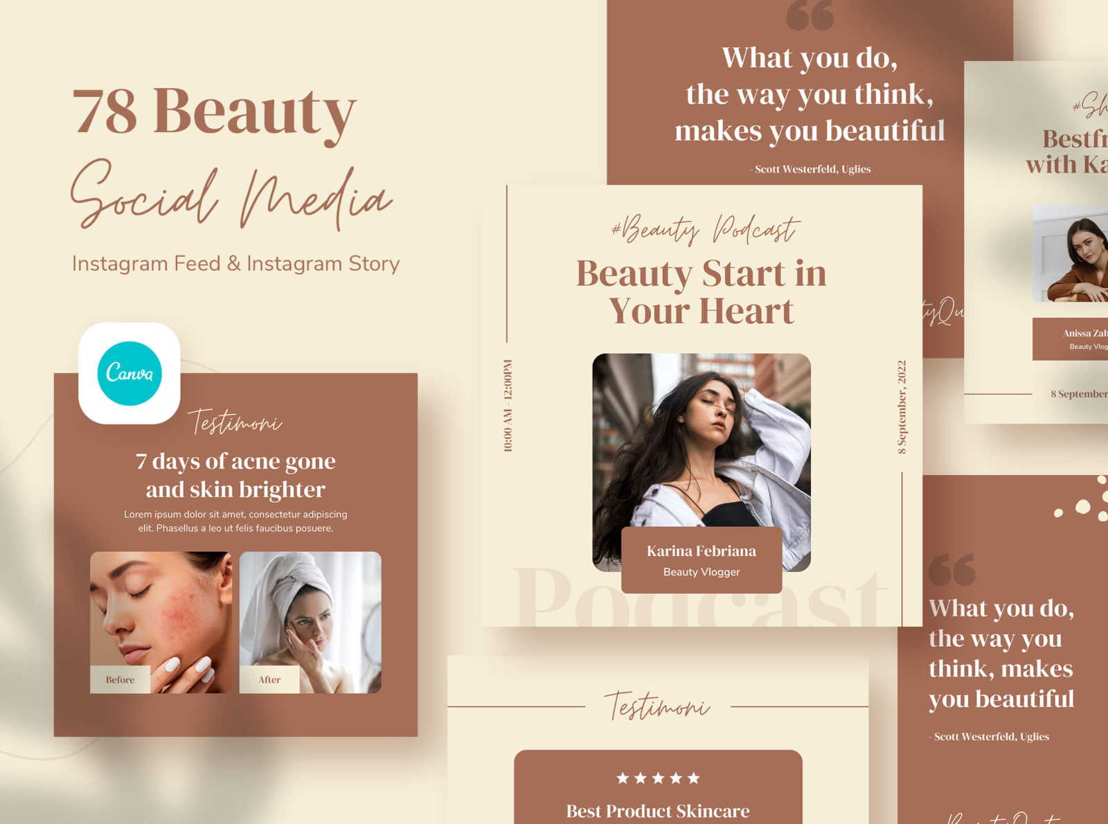 Beauty Instagram Post by Vulpixels Studio on Dribbble