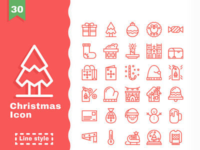 Christmas Icon app branding flat icon illustration illustrator logo ui ux vector web website