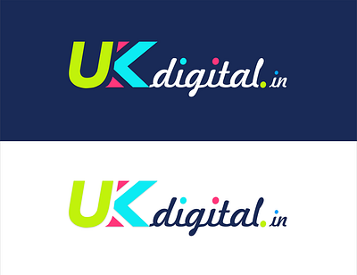 ukdigital logo branding design logo vector