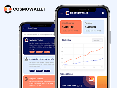 Wallet for money app design illustration ui ux