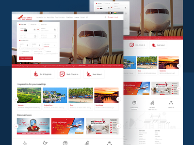 Air India Redesign design ui ux website