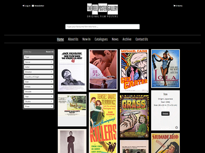 The Reel Poster Gallery design typography ui ux