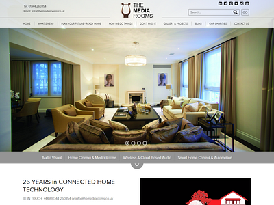 The Media Room design logo typography ui ux website