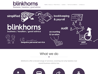 Blinkhorns design illustration ui ux website