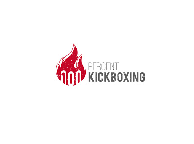 100 percent kickboxing branding creative design icon identity illustration lettermark logo logotype mark typography
