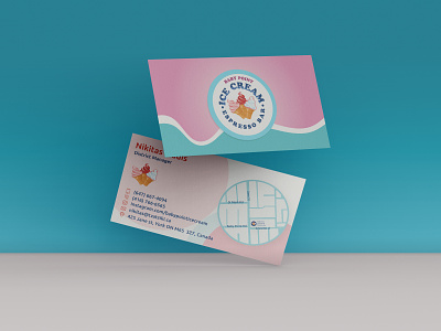babypoin business card branding business card businesscard creative design icecream shop identity illustration logo logomark logos minimal typography
