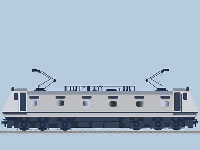 Train Wap7 colors illustration inspiration