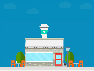 Coffee Shop colors illustration illustrator inspiration vector