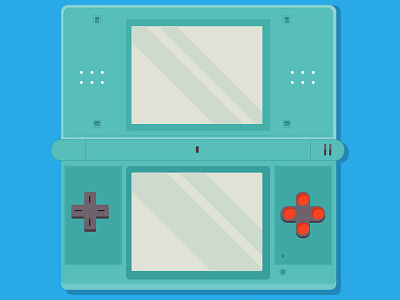Nintendo Ds colors illustration illustrator vector