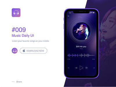 Music DailyUI #09 app design ui ux