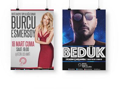 METU Radio Society - Event Posters ankara bedük burcu design esmersoy metu odtü poster radio society talk