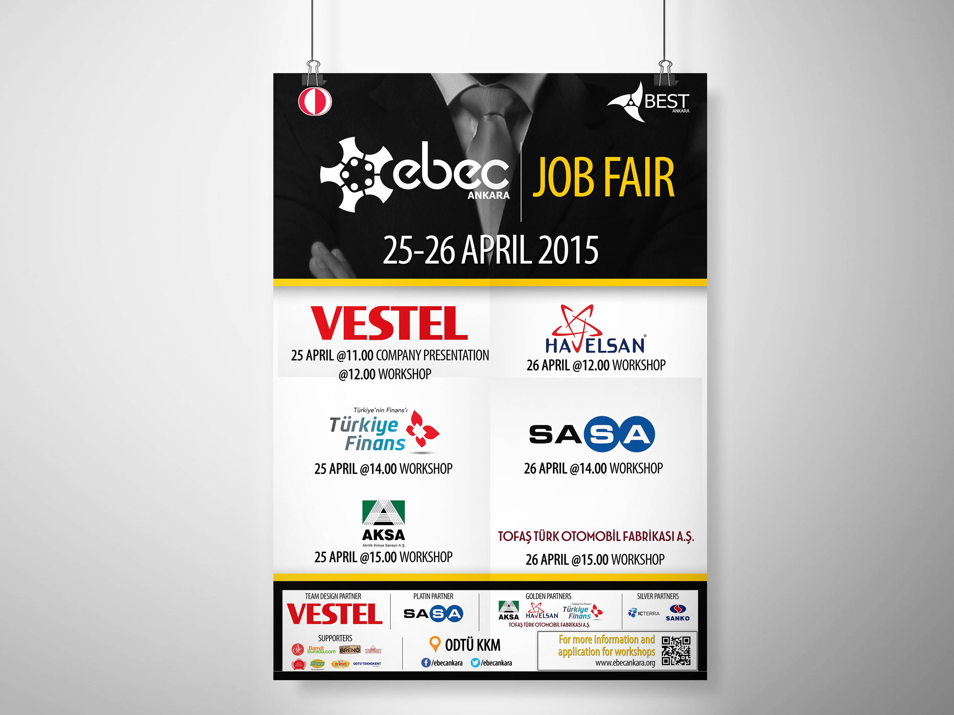 Ebec Ankara 15 Job Fair Poster Design By Kutay Yanikoglu On Dribbble