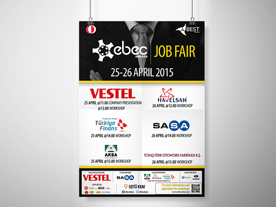 EBEC Ankara '15 Job Fair Poster Design ankara best design ebec fair job metu odtü poster