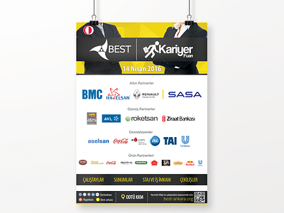 BEST Career Fair Poster Design ankara best design ebec metu odtü