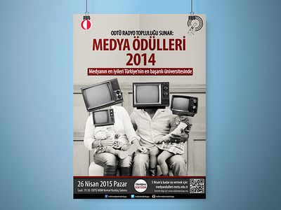 METU Radio Society Media Awards '14 Poster Design ankara awards design media metu odtü poster radio radyo society