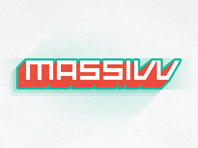 Massivv gaming lettering logo