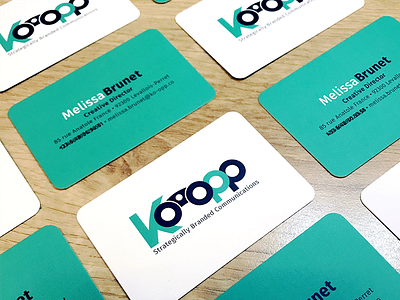 Ko-opp business cards brand branding business card identity logo logomark print