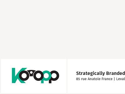 Ko-opp Letterhead Detail brand branding letterhead logo logomark print signature