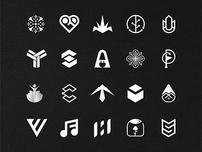 logofolio 2019-2020 branding design flat icon logo minimal symbol
