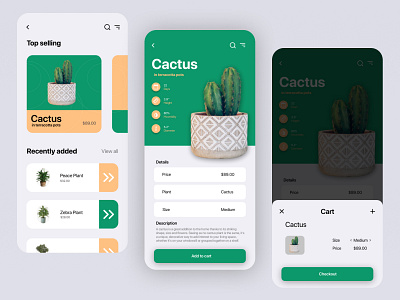plant shop app (for selling online) part-2 app design ios online plant product design shop startup ui ux