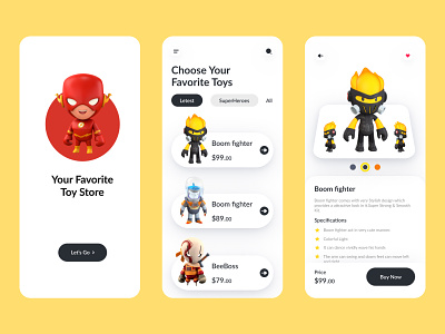 Toy store Mobile App UX-UI Design