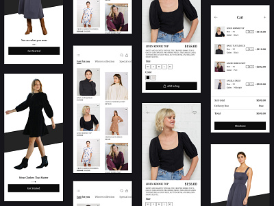 e-commerce Mobile App app card clothing design ecommerce fashion app mobile app product design ui ux