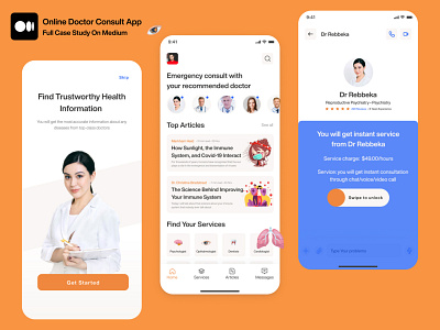 Online Doctor Consult - UI/UX Case Study