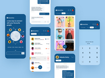 Messaging app app app design chat app chat application chatbot clean group chat ios message app minimal mobile app mobile ui private chat product design secured share story ui ux