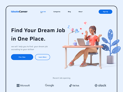 Job Finder Landing page Exploration