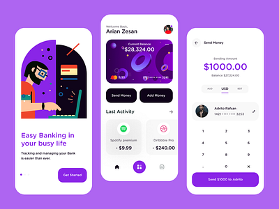 Finance Mobile App Exploration app app design bank bank app banking finance finance app fintech fintech app mobile app mobile ui