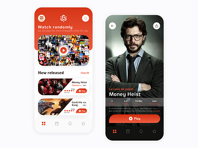 Streaming Mobile App app clean design ios mobile stream streaming tv ui ux