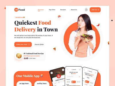 Food Delivery Landing Page 🍔