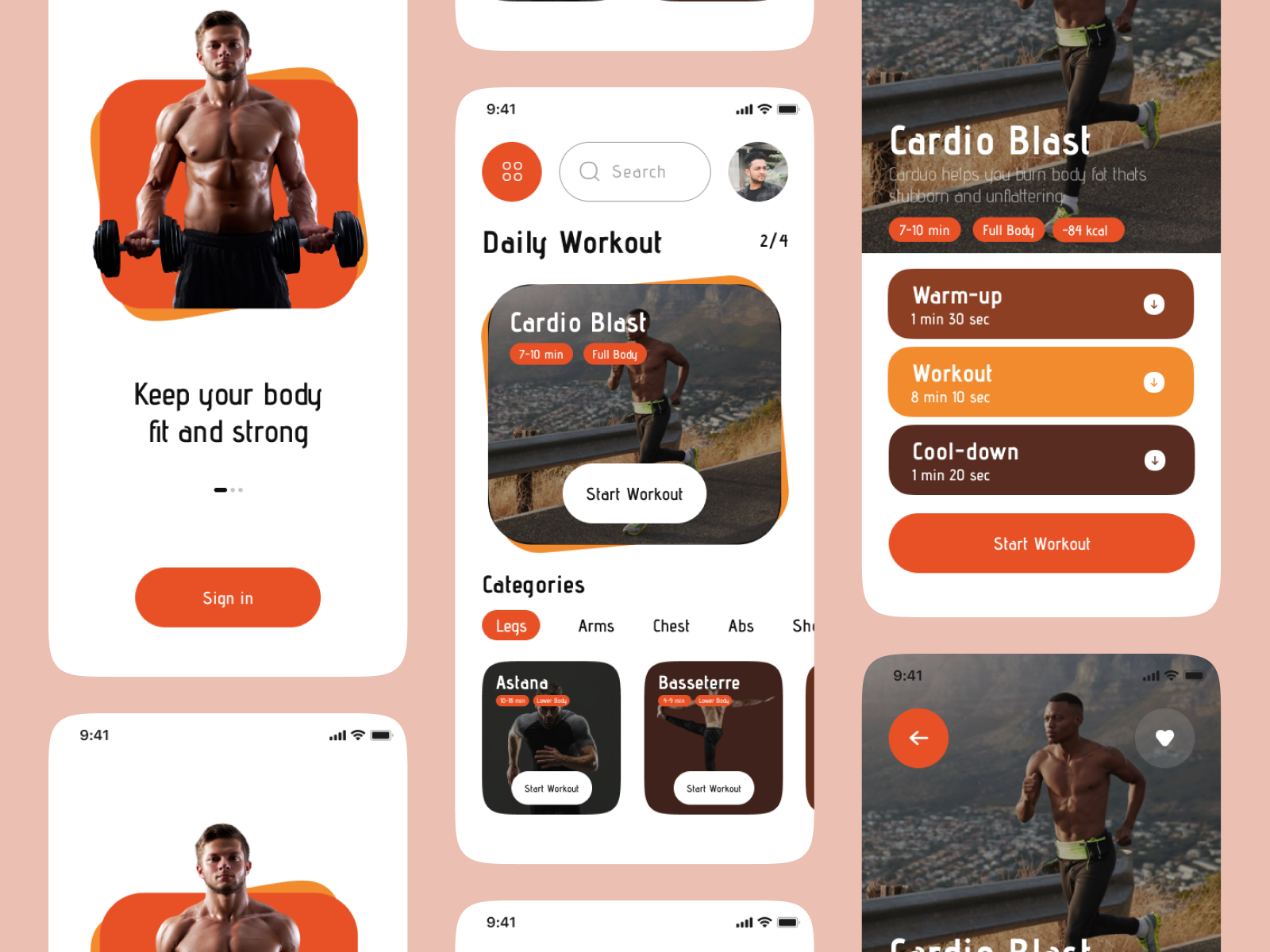 Fitness & Workout App by Zesan h. on Dribbble