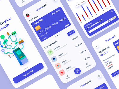 Finance Mobile App by Zesan h. on Dribbble