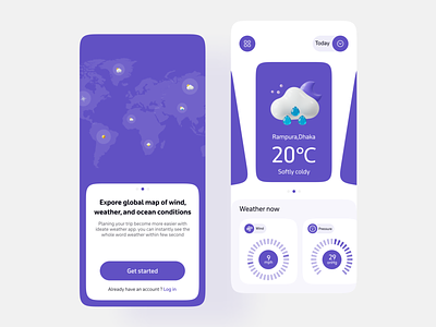 Weather Interface app design clean free ui get started interface minimal mobile app ui design ux design weather weather app