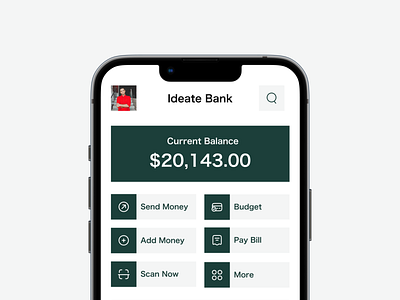 Bank app ui