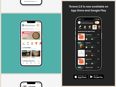 7krave - Mobile app android app app design app store case study delivery service design ecommerce food food delivery google play grocery id8 ideate ios mobile app mobile ui ui ux zesan