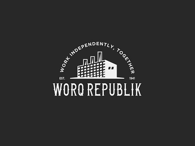 worq branding design illustration logo retro vector vintage badge vintage logo