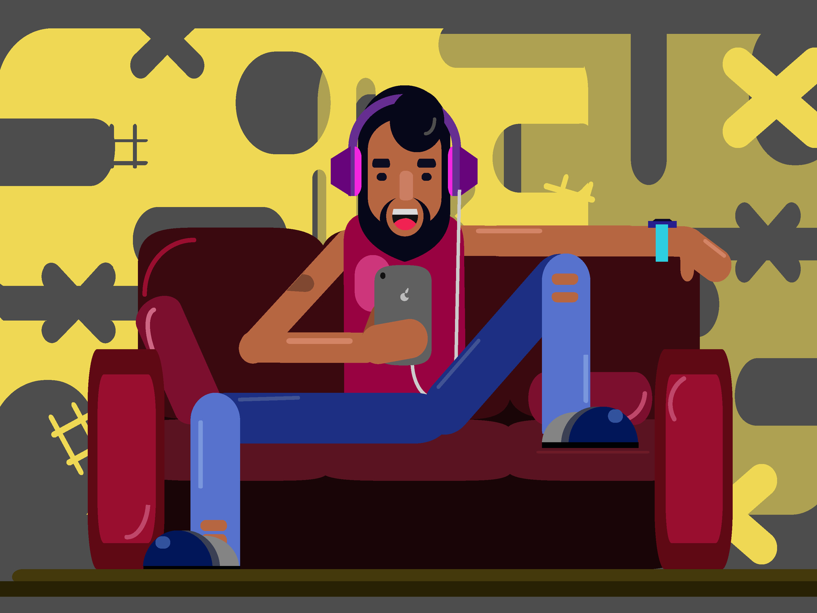 Music Boy illustration by saumya sudusinghe on Dribbble