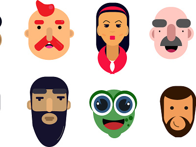 Avatar Faces design illustration