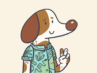 Hi Dribbble, I'm back! dog illustration procreate